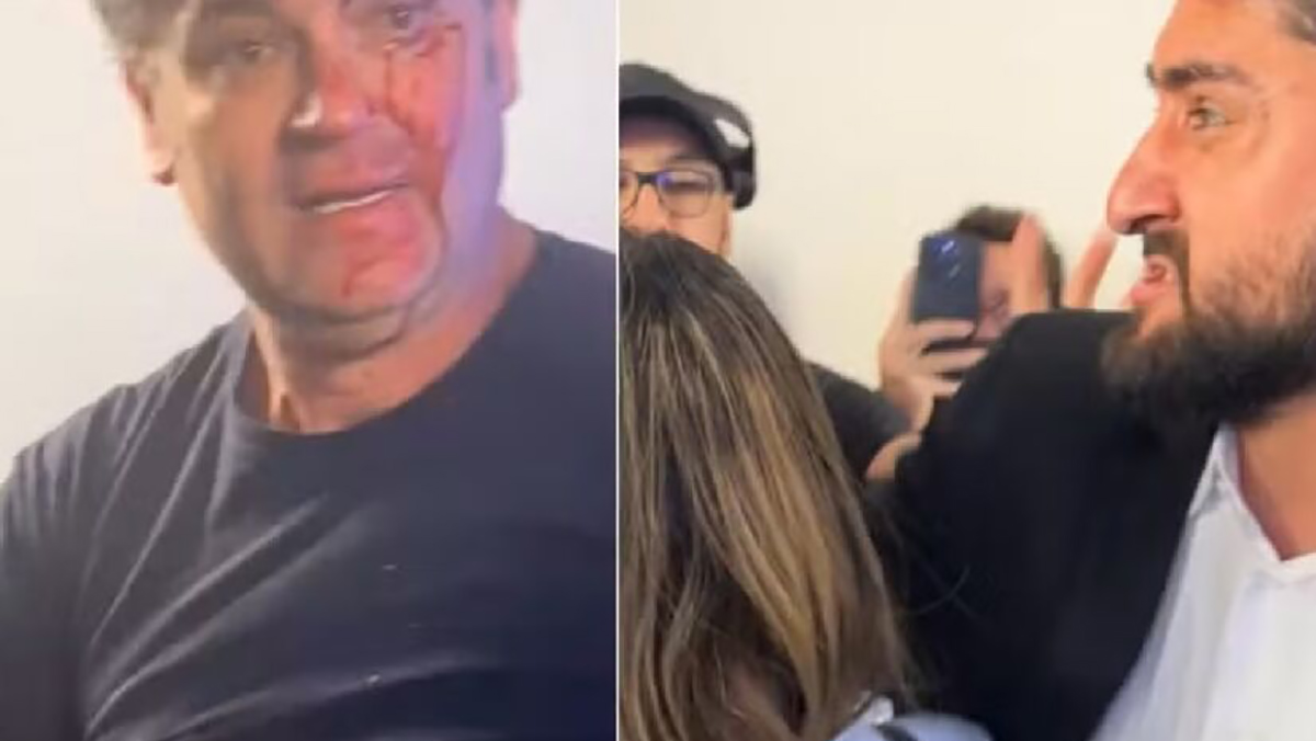 O assessor de Marçal, identificado como Nahuel Medina, acertou um soco em Duda Lima