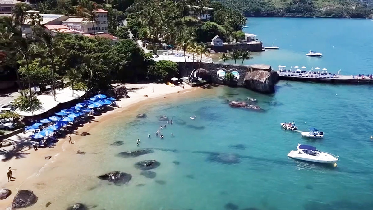A Praia do Viana, em Ilhabela, está imprópria para o banho