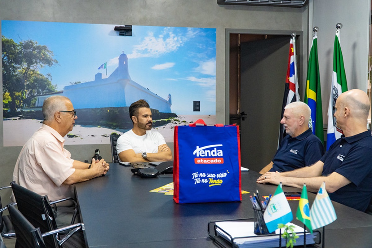 Rede atacadista se reuniu com o prefeito Caio Matheus para tratar sobre a nova unidade em Bertioga