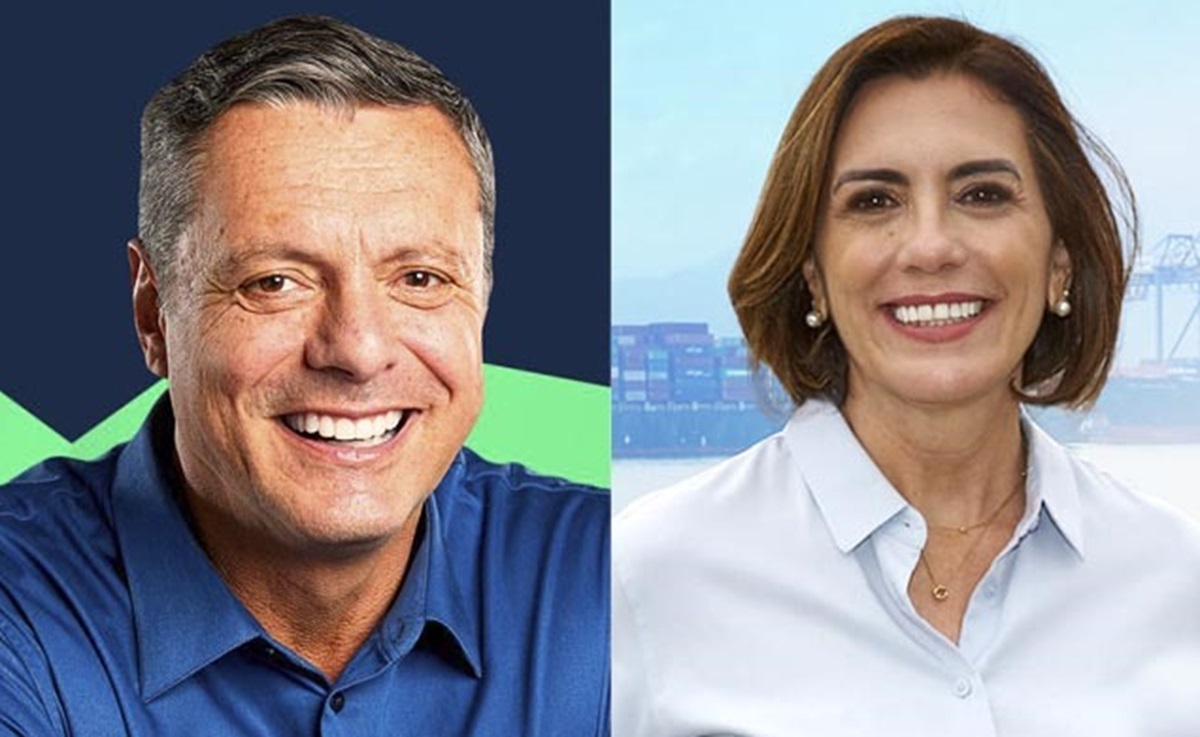 Rogério Santos e Rosana Valle vão disputar o segundo turno pela Prefeitura de Santos