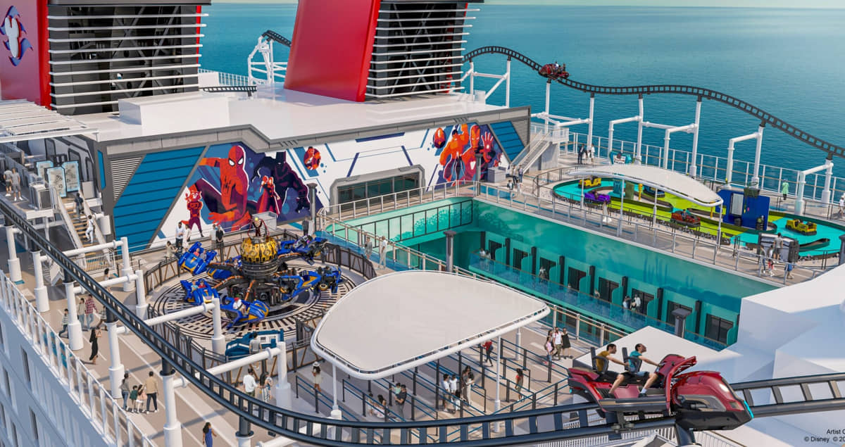 O Disney Adventure será o 7&ordm; cruzeiro da empresa e o 1&ordm; com uma grande montanha-russa