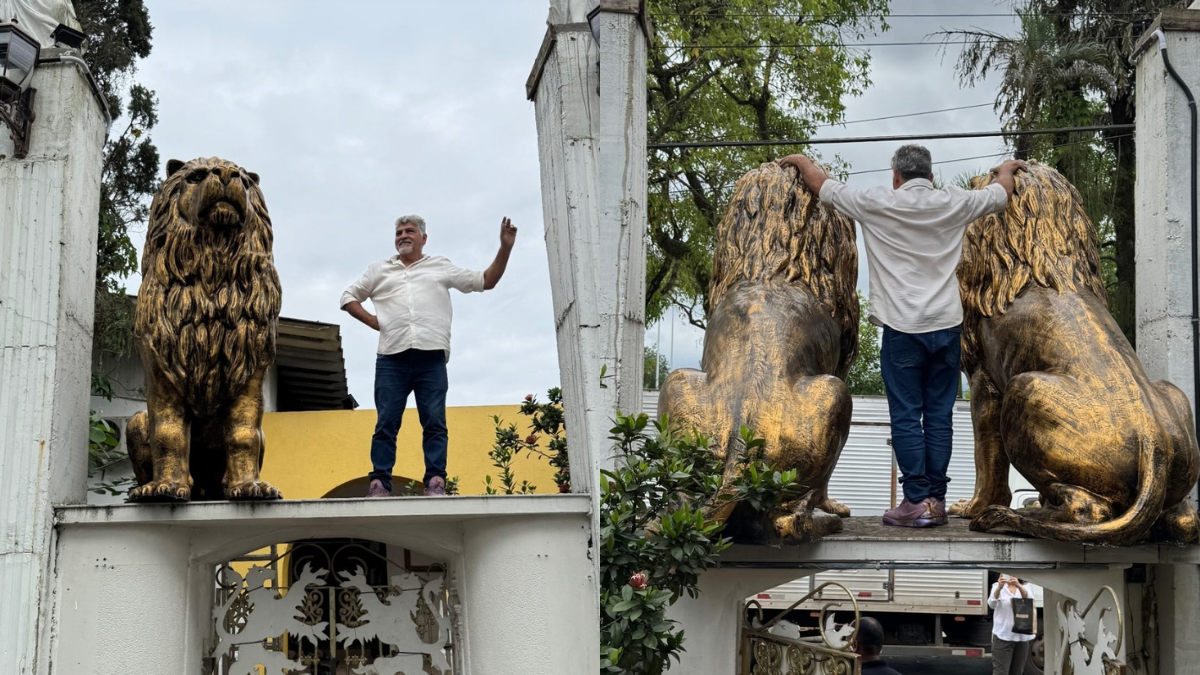 Rei Ivanio acompanhou de perto a instalação dos novos adereços