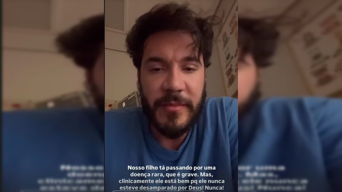Eliezer fala sobre saúde do filho em redes sociais