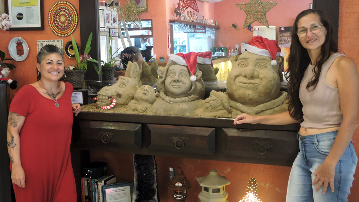 A exposição pode ser vista até dia 6 de janeiro, no restaurante Taberna Baska