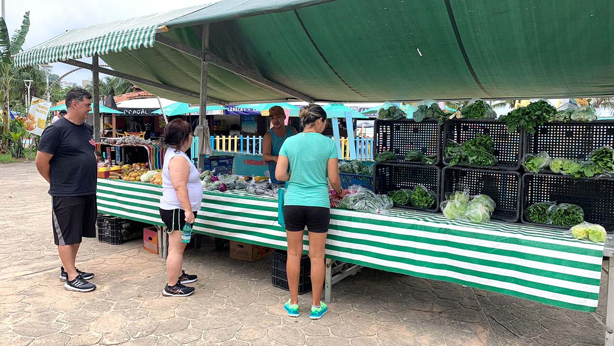 A feira de produtos orgânicos será reinaugurada em São Vicente