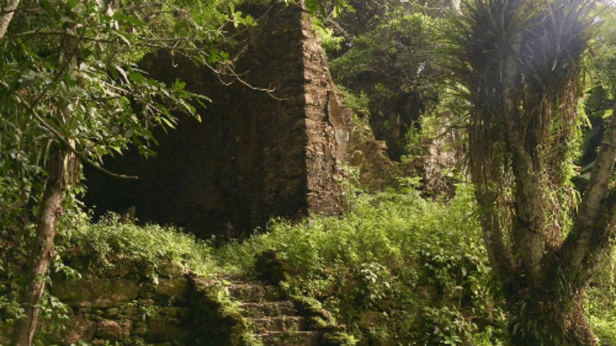 As Ruínas Ermida Santo Antônio de Guaibê estão localizadas a leste da cidade de Guarujá