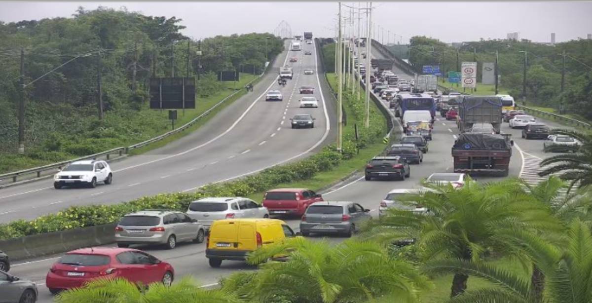 O motorista tem um pouco de alívio ao chegar na Ponte Esmeraldo Soares Tarquínio de Campos Filho