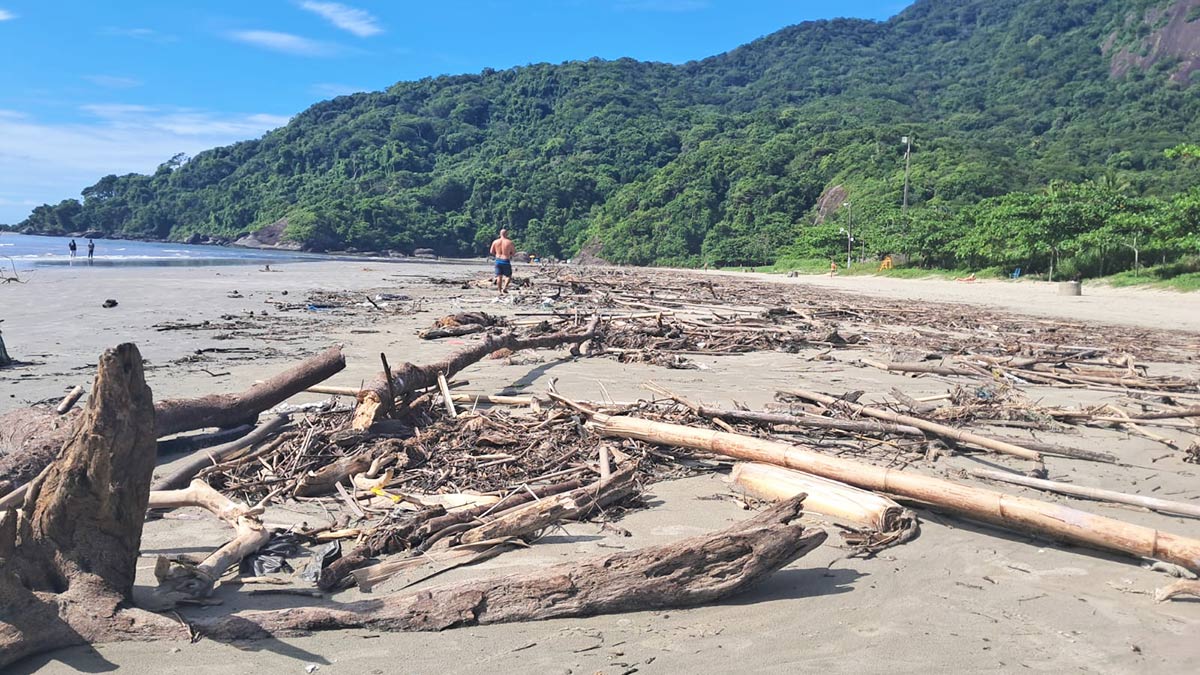 Muita gente aproveitou para tentar encontrar algum objeto de valor perdido