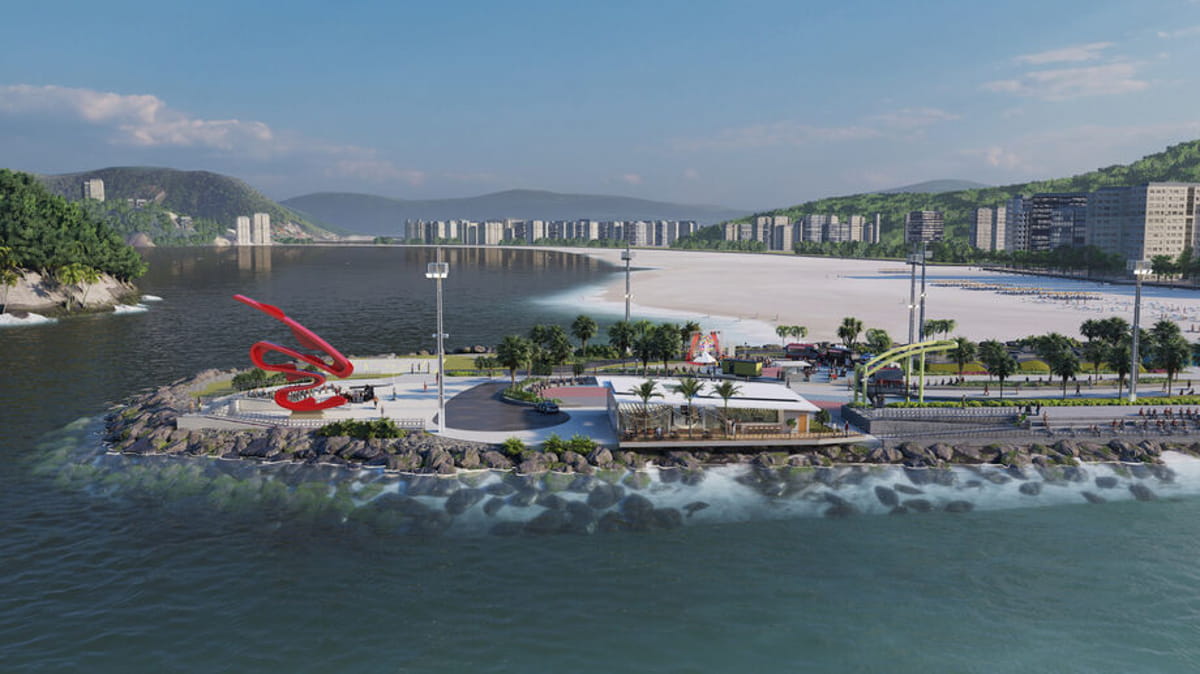 A proximidade com o mar e o extenso jardim torna o local perfeito para contemplação e contato com a natureza