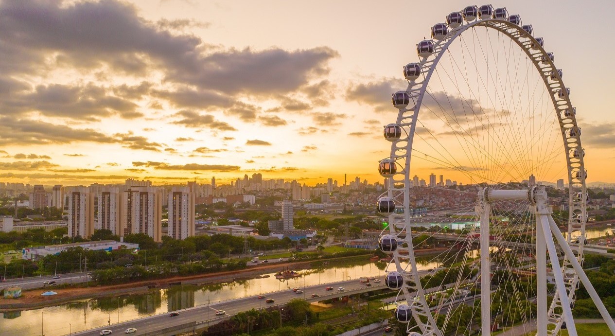 A Roda Rico tem 91 metros de altura e é a maior de SP