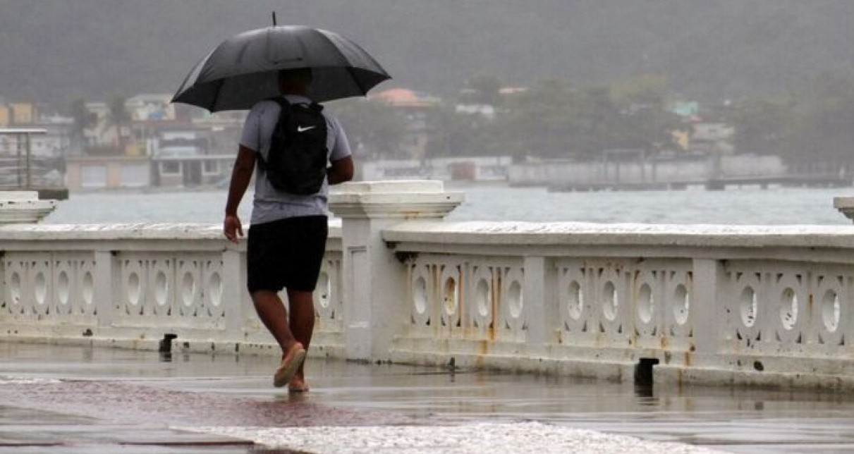 o litoral paulista, há previsão de ressaca