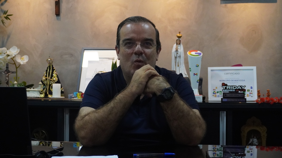 O Prefeito de Bertioga, Marcelo Vilares