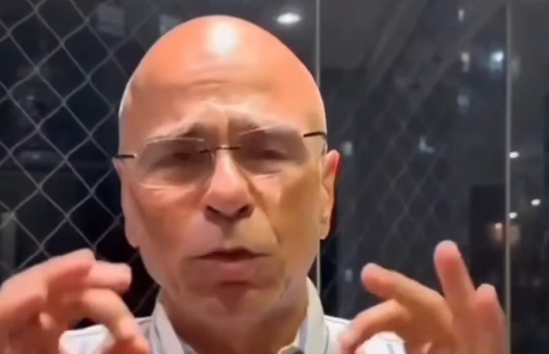 O prefeito Farid fez apelo a moradores durante chuvas que castigam Guarujá