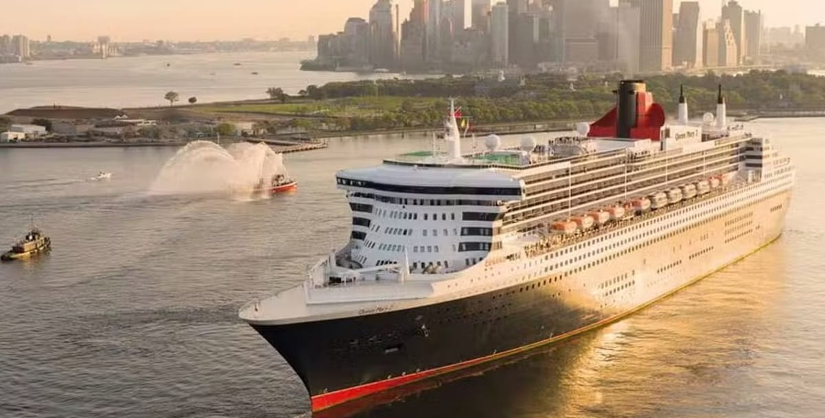 A embarcação partiu no dia 8 de março de Southampton, na Inglaterra