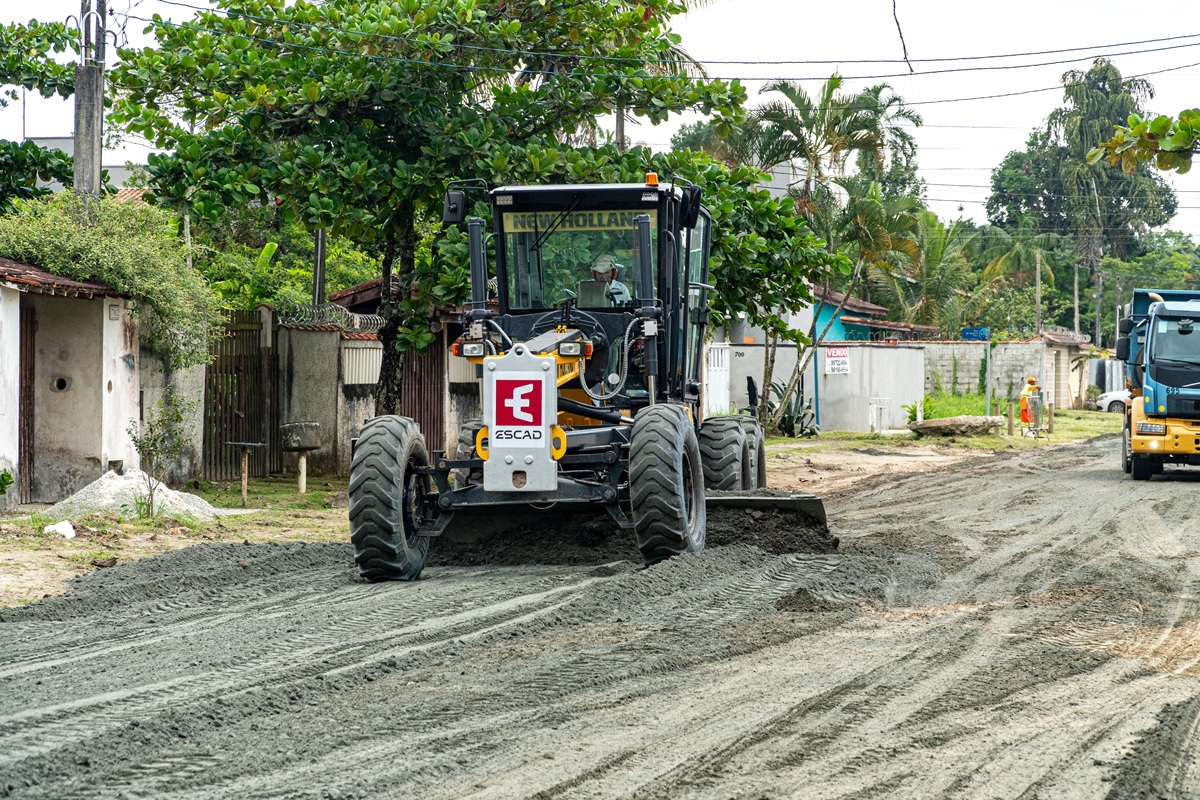 Serviços de drenagem e pavimentação já começaram em Boraceia, Bertioga