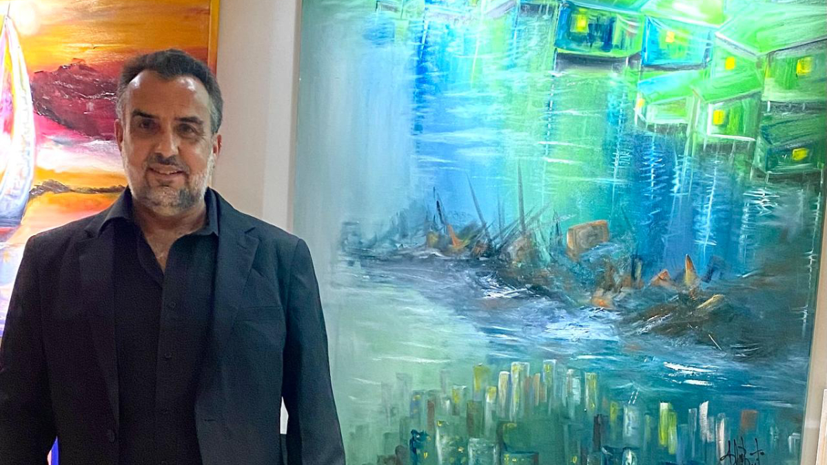 Além de obras do próprio Gil, a exposição reúne trabalhos de seus alunos