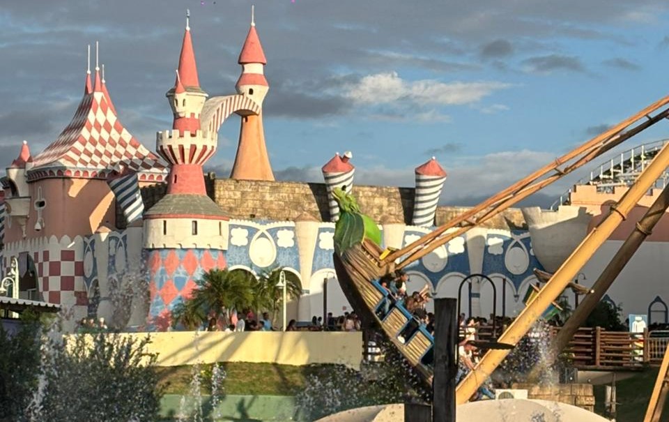 O parque de diversões Hopi Hari, em Vinhedo, SP