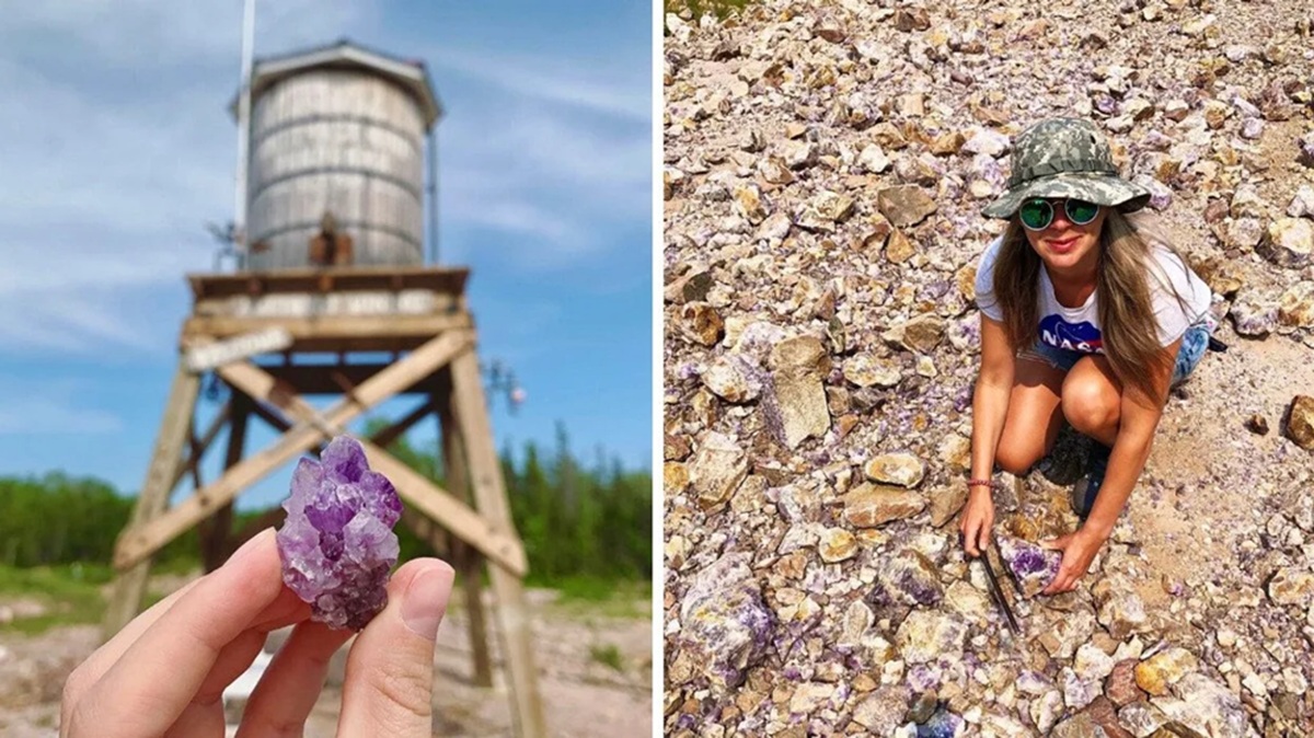 Cerca de 60 quilômetros de Thunder Bay, a mina é uma das maiores atrações turísticas da região