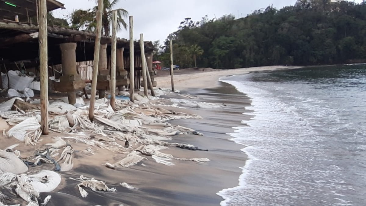 Praia da Mocoóca, em Caraguatatuba, é uma das praias que podem ser afetadas