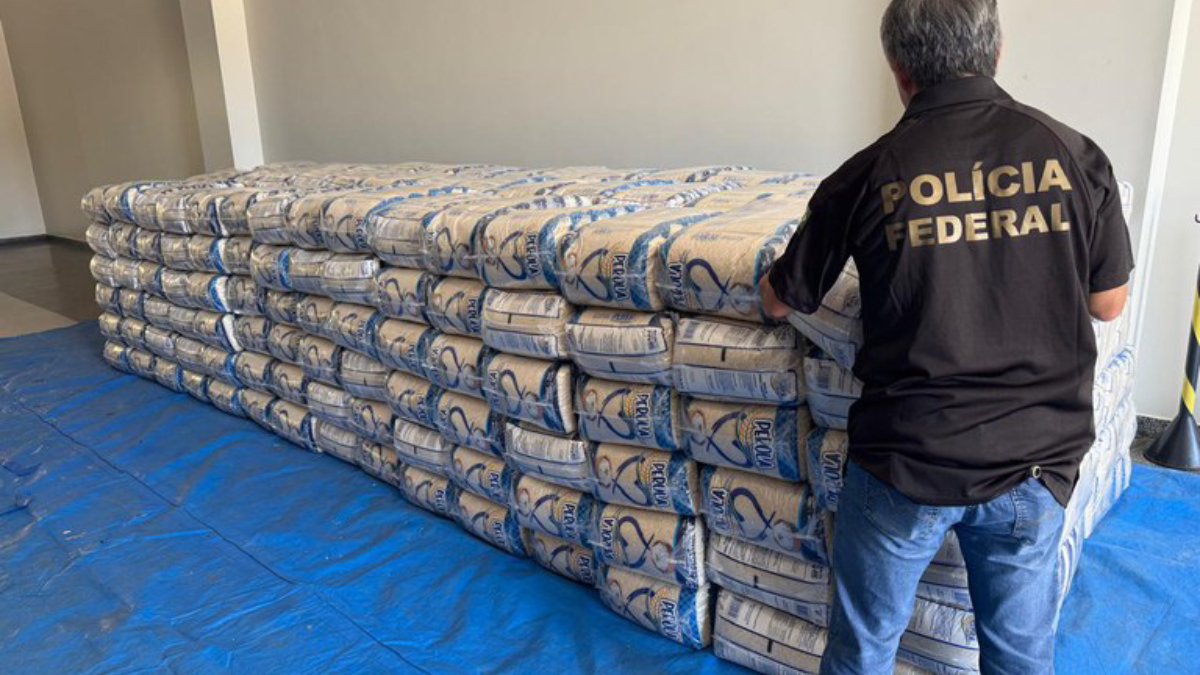 Com autorização judicial, os 8.100 kg de arroz foram encaminhados para doação