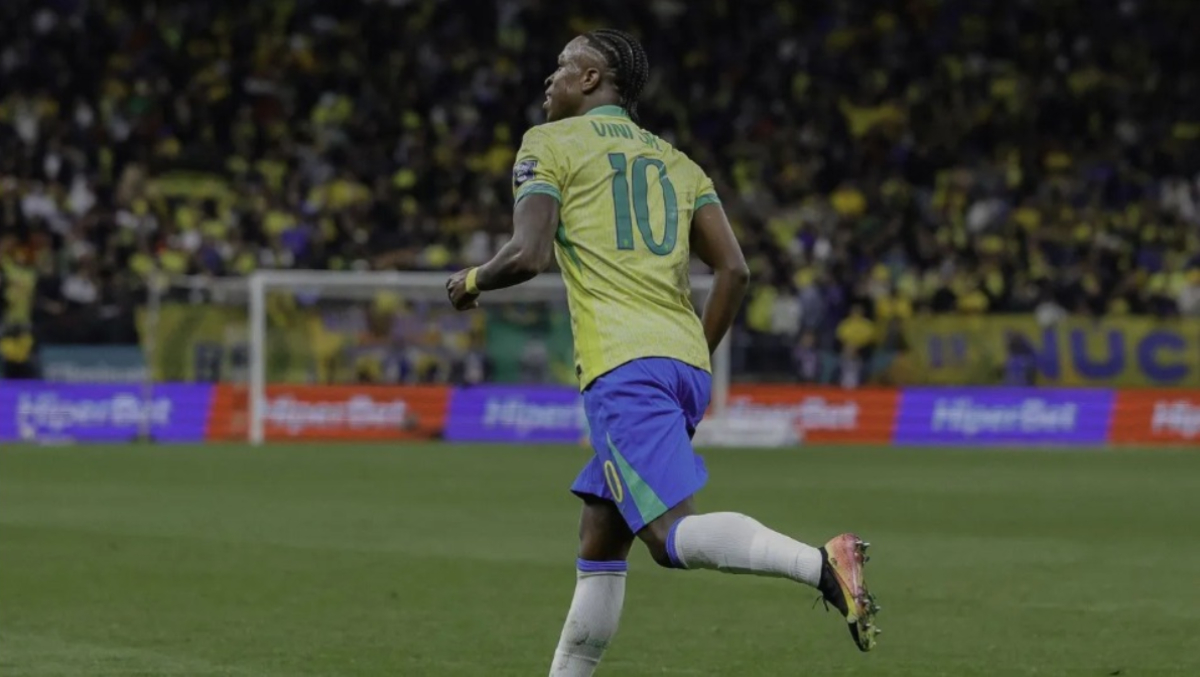 O gol saiu aos 44 minutos do primeiro tempo, com Vinícius Júnior