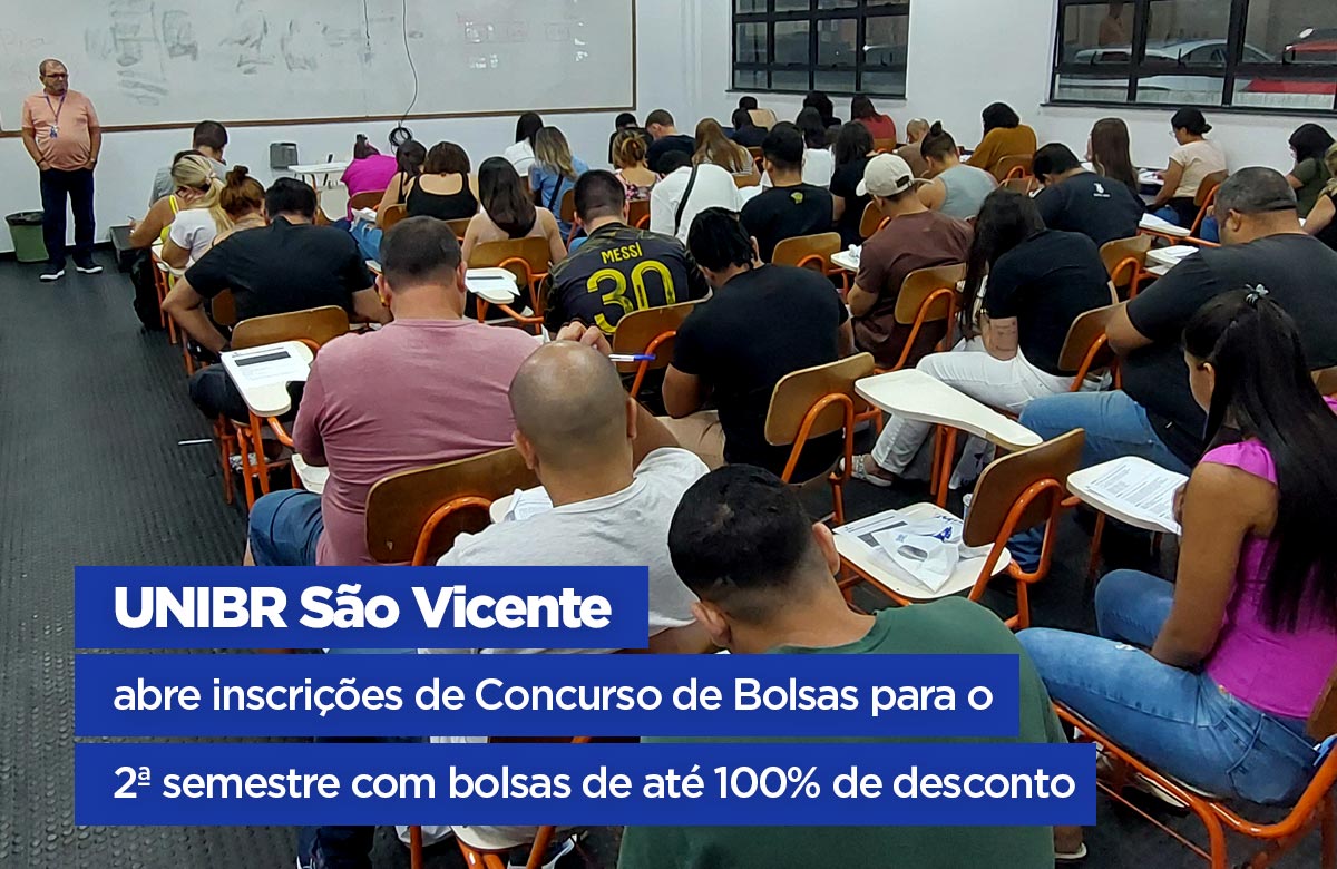 O concurso de bolsas que virou sucesso, está chegando agora para o 2&ordm; semestre