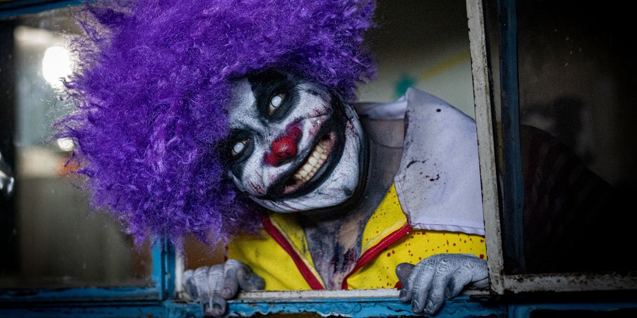 *Foto meramente ilustrativa de um palhaço assustador