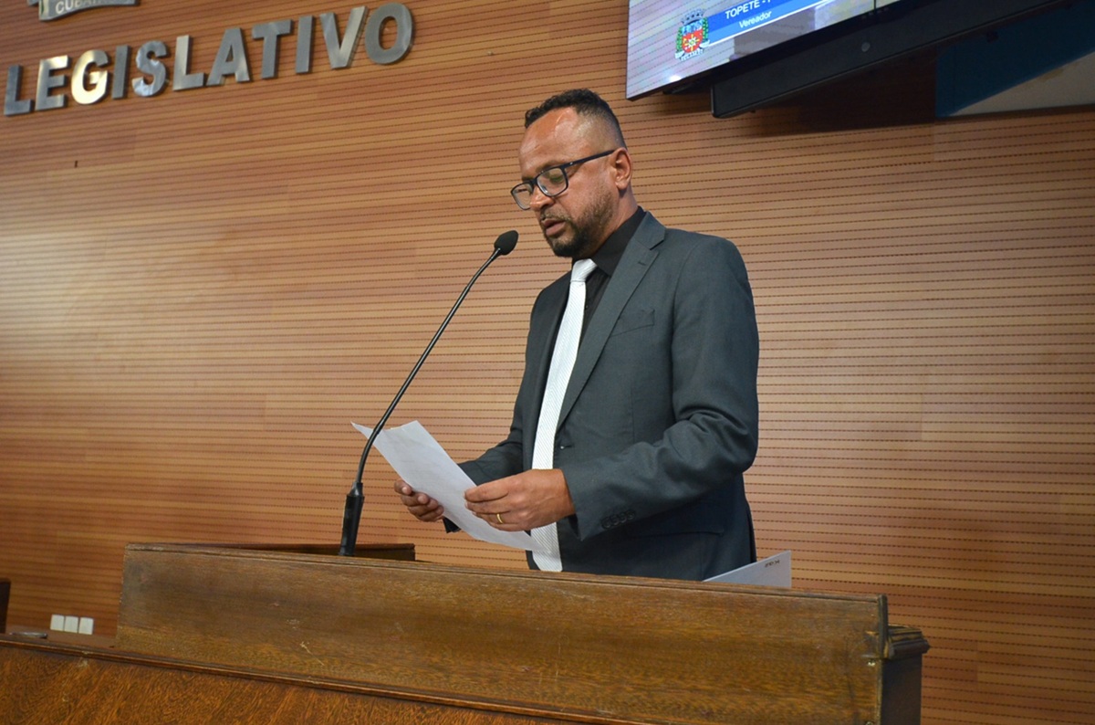 Proposta é o presidente da Câmara de Cubatão, vereador Topete