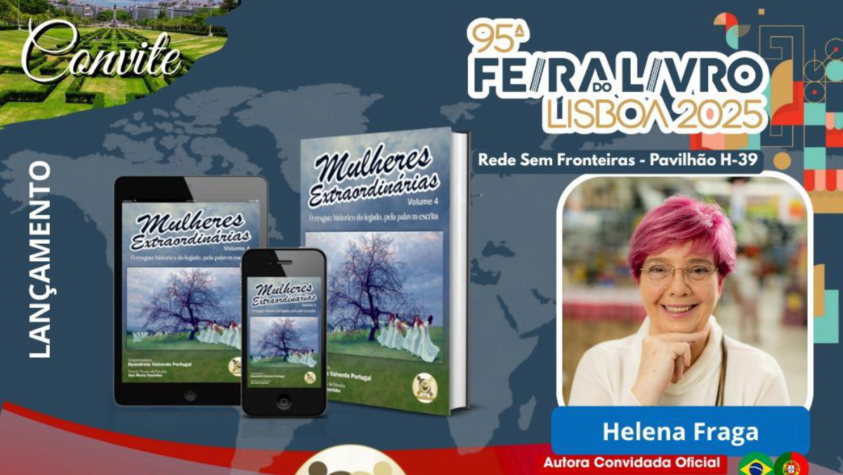 Convidada pela Rede Sem Fronteiras, Helena será homenageada como autora de destaque