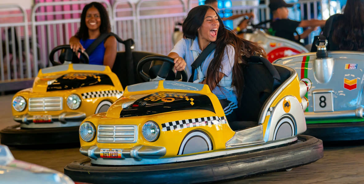 O 'carro de batida' é uma das atrações do Hopi Hari, no interior de SP