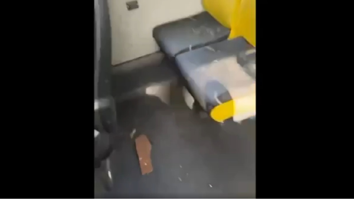 Azulejo acertou passageira em ônibus de São Vicente