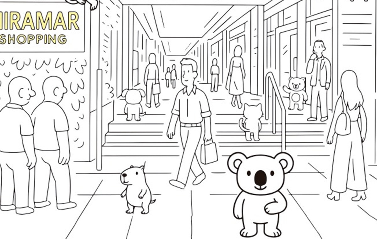 Visitantes poderão colorir desenhos exclusivos com canetinhas fornecidas no local