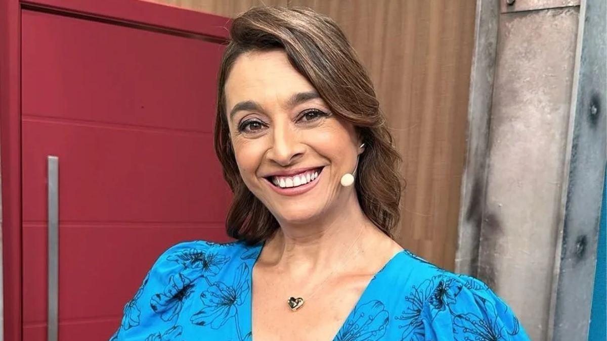 A apresentadora Catia Fonseca