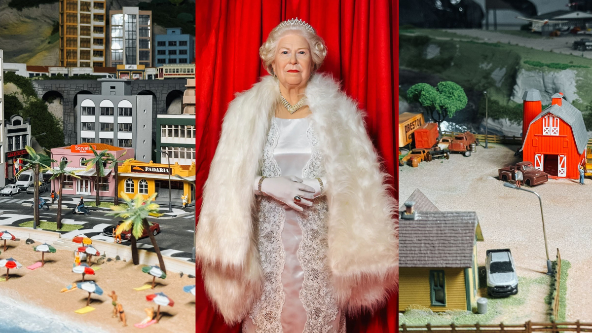 No Museu de Cera, os visitantes encontram cerca de 90 personagens