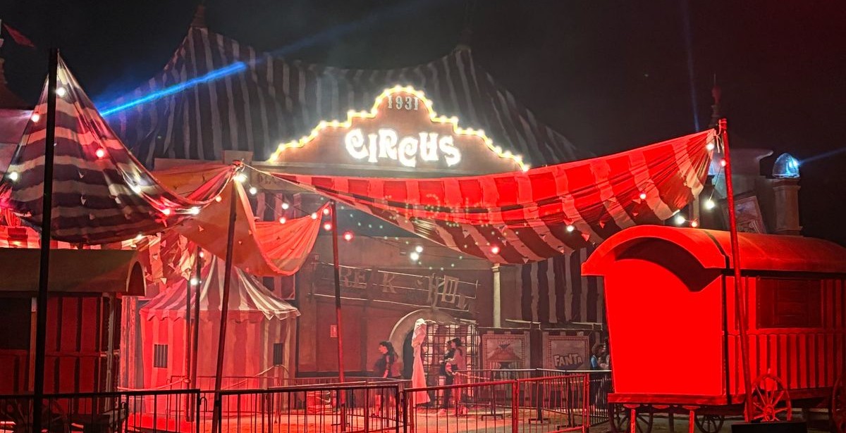 Um dos túneis/labirintos da edição deste ano é o Circo dos Horrores