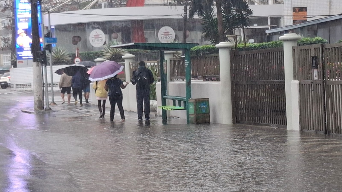 Maior parte das cidades da Baixada Santista tiveram problemas com o forte temporal
