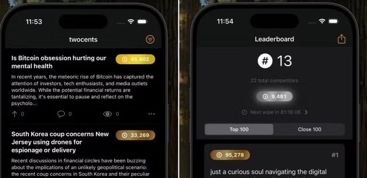 Lançada em fase de testes em dezembro de 2024, a Twocents já reúne 1.400 cadastrados e deve ser aberta ao público até o fim de 2025