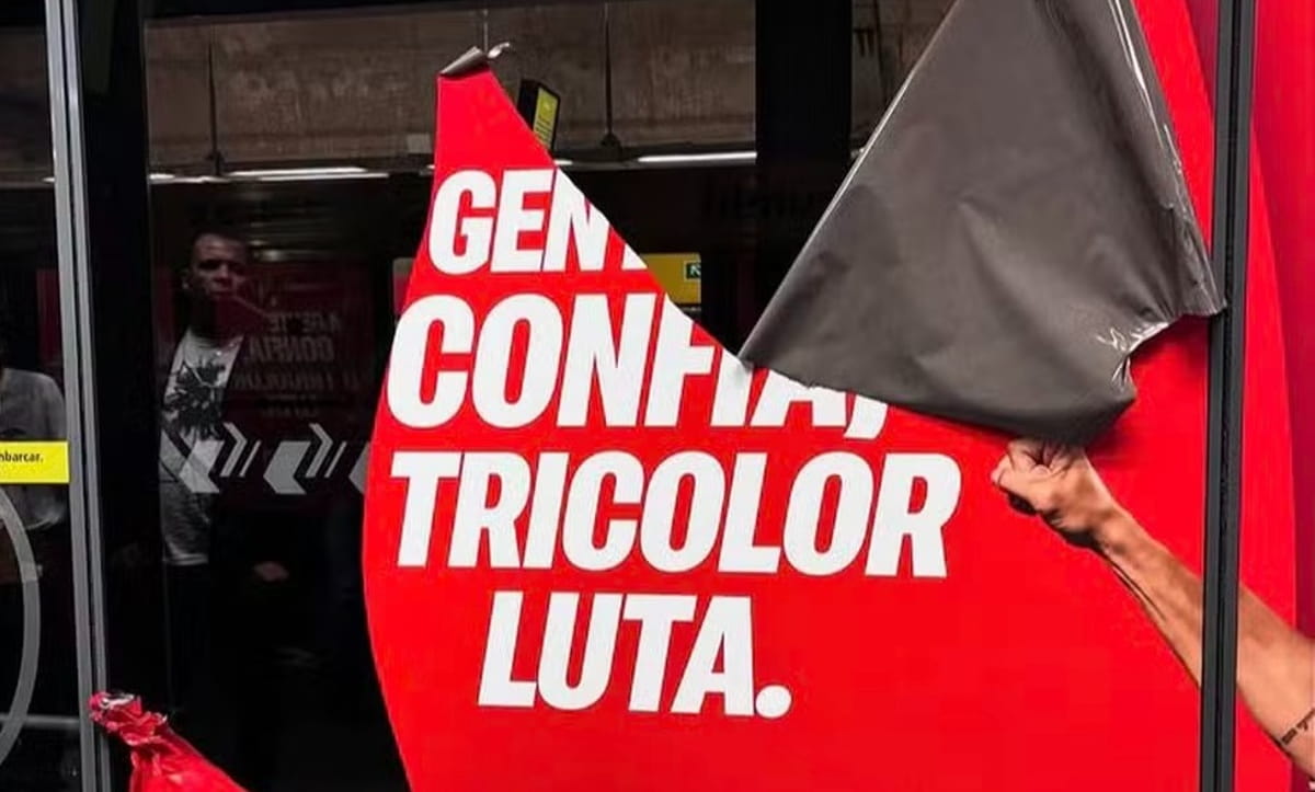A torcida destacou que não compactua com esse tipo de conduta