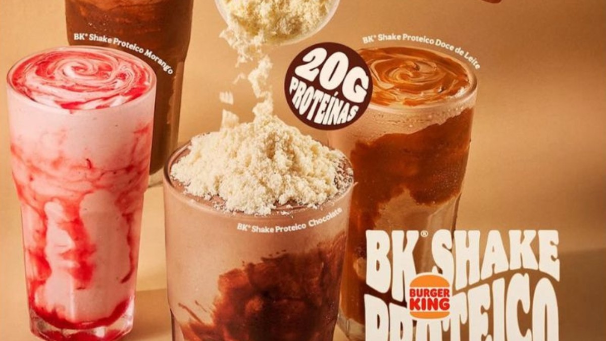 Shakes bombados para o pós-treino chegam ao cardápio de rede de fast-food