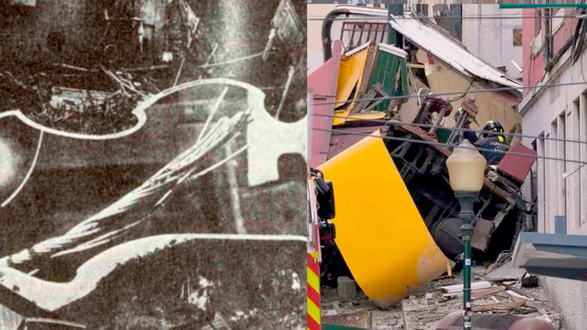 A tragédia despertou lembranças do passado, como o acidente com o Elevador Funicular do Morro da Nova Cintra, em Santos.