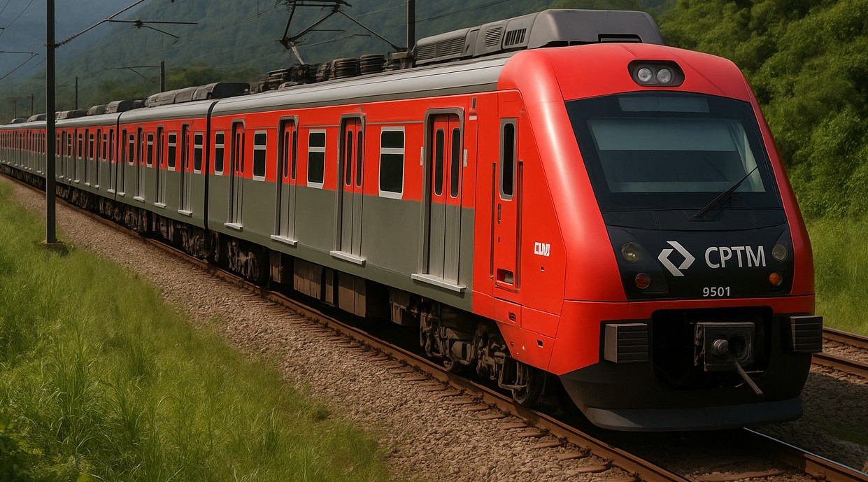 CPTM desenvolve uma linha de trem entre Santos e Cajati / Imagem meramente ilustrativa