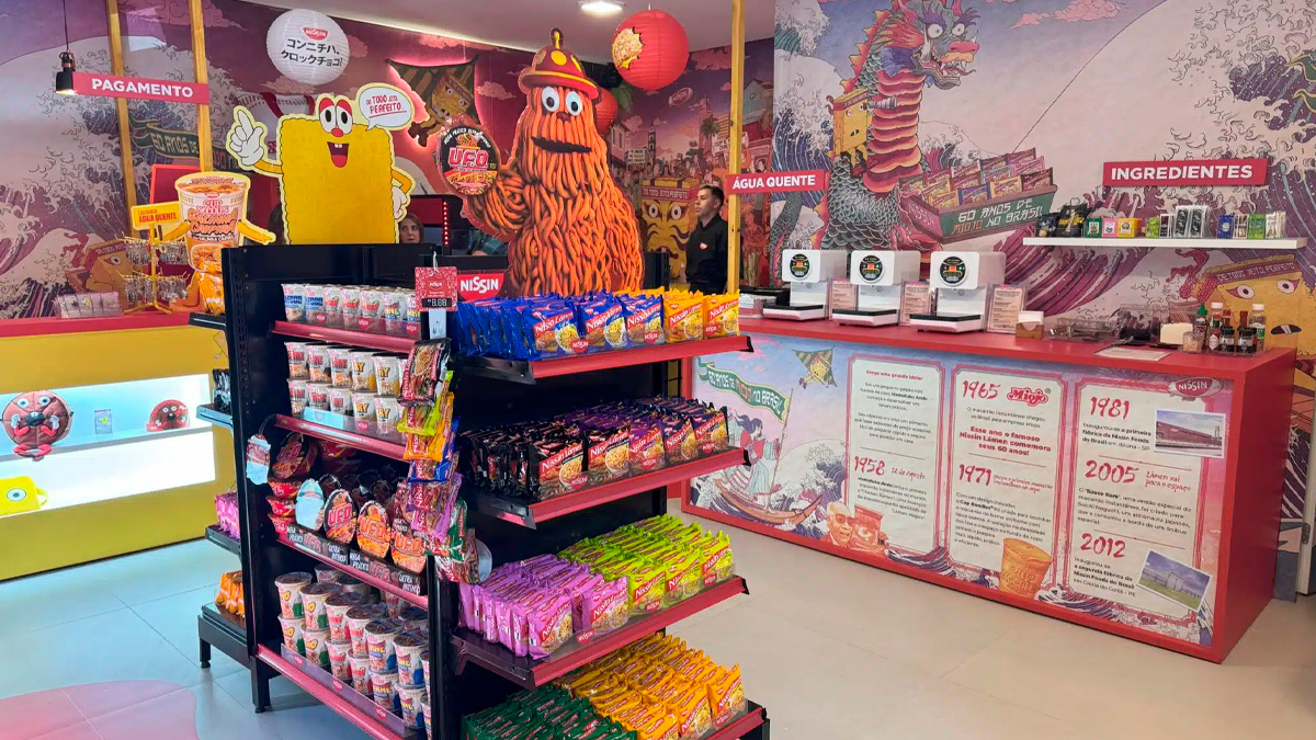 A Nissin acaba de lançar a Miojolândia, sua primeira pop-up store no Brasil