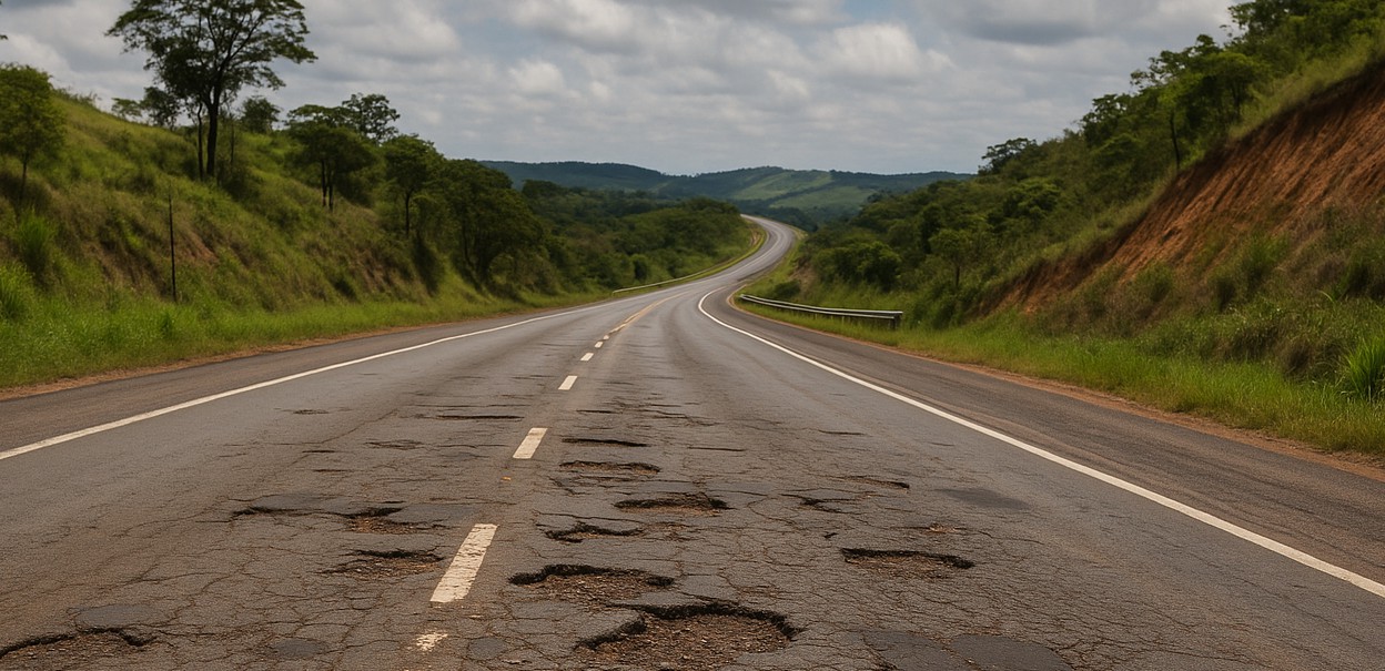 A BR-116 é considerada a estrada mais perigosa do Brasil e não tem boa conservação