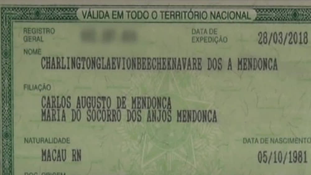 O nome mais comprido do Brasil existe de verdade