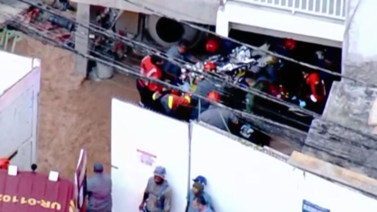 Um elevador despencou do nono andar e deixou duas pessoas gravemente feridas