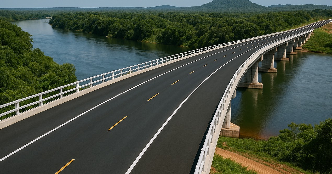 Rodovia de R$ 5 bilhões que ligará Brasil e Guiana / Imagem apenas ilustrativa