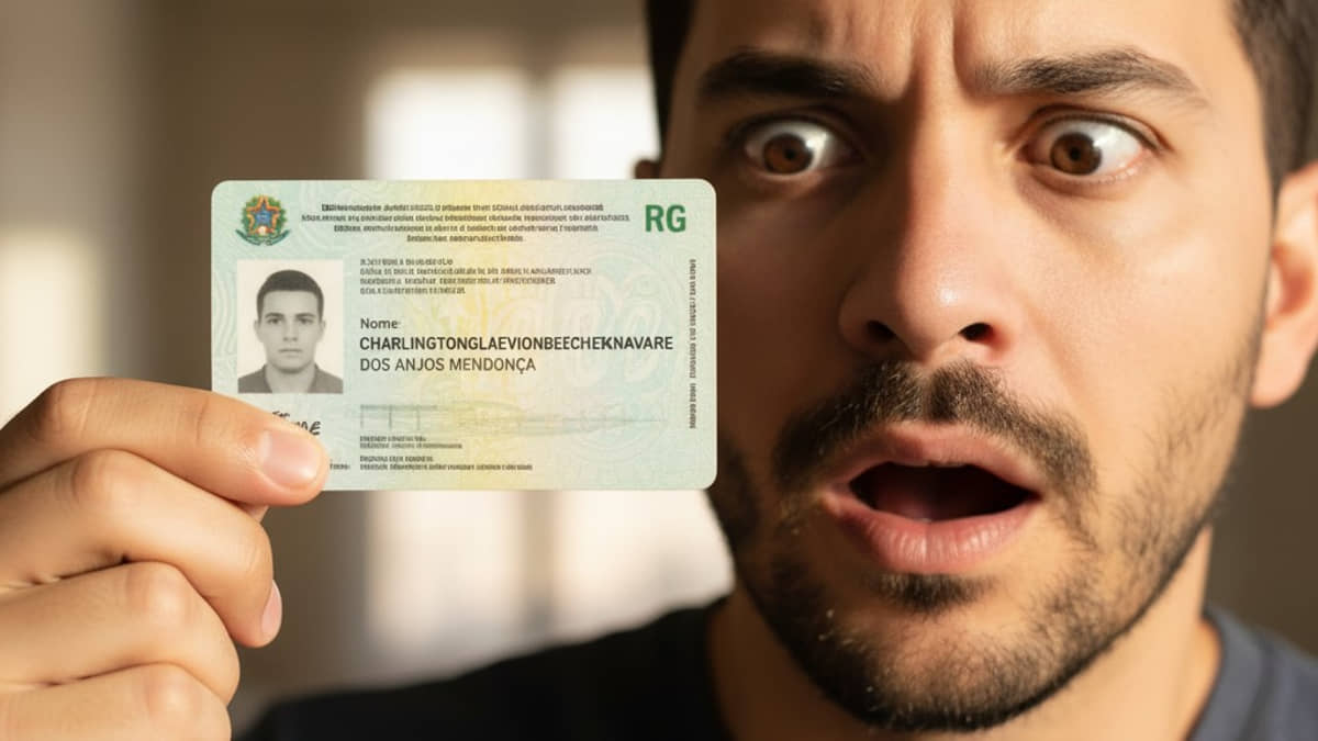 Homem segura RG com nome mais longo do Brasil / Imagem ilustrativa