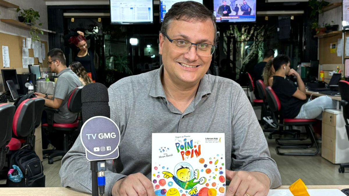 Hiram Baroli lança o livro 'Viagem ao Planeta Poin Poin' em São Paulo neste mês de outubro