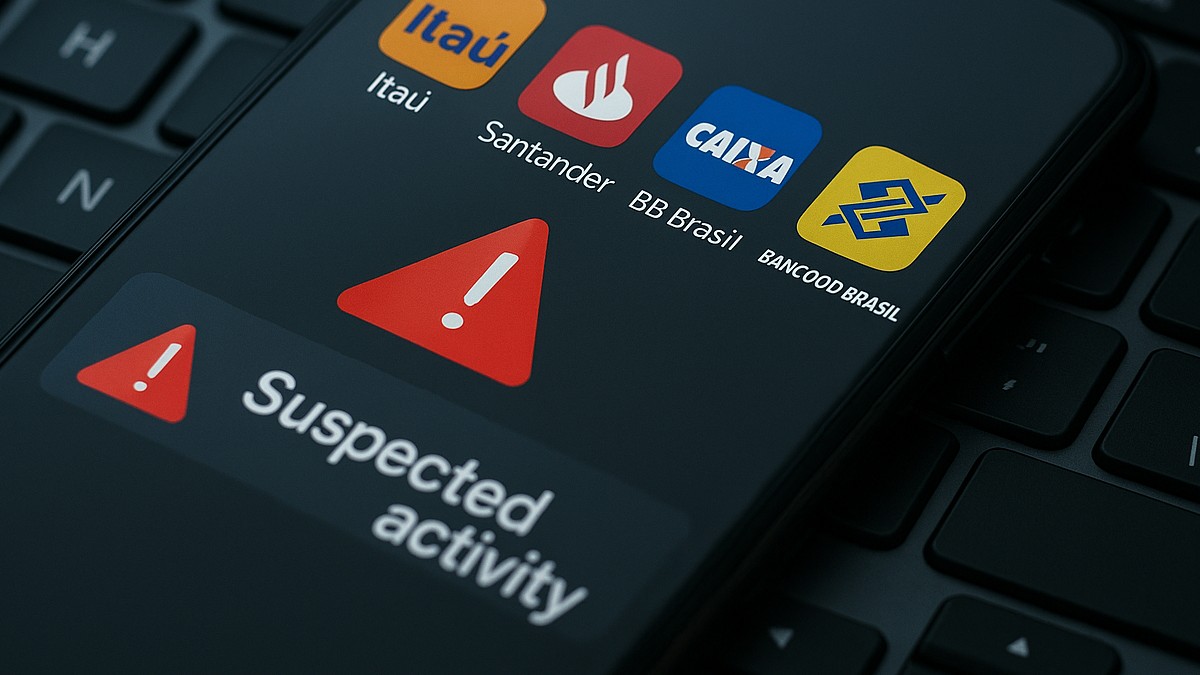 Celular exibe alerta de arquivo suspeito / Foto ilustrativa