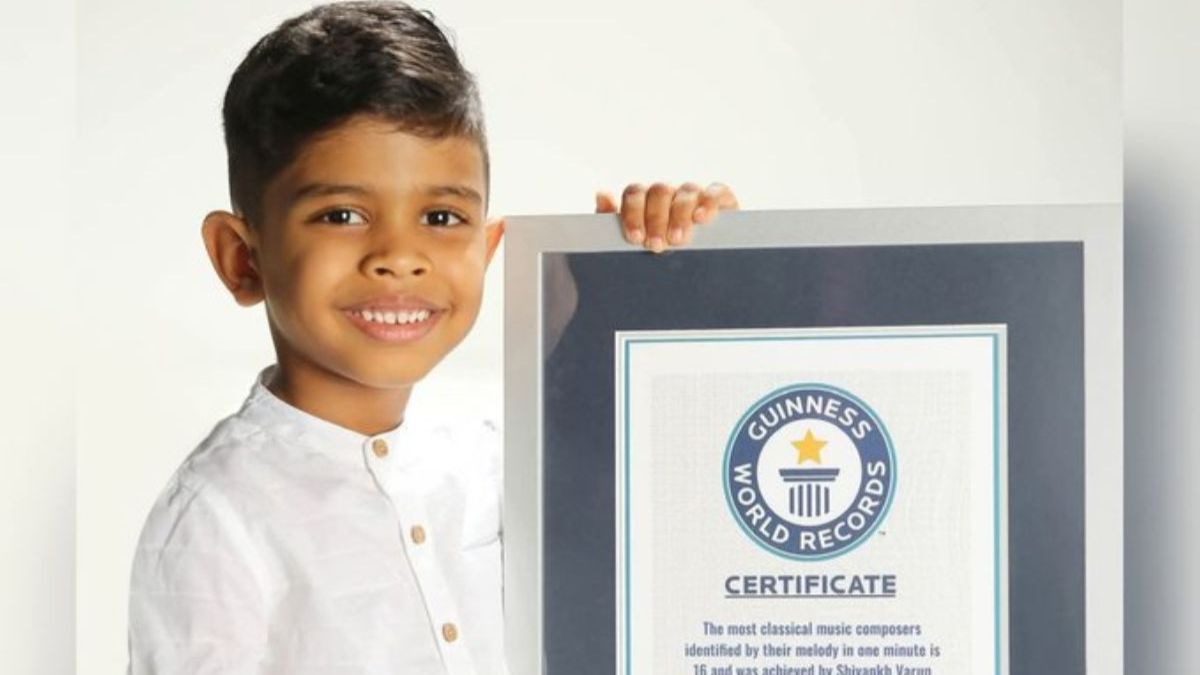 Shivankh Varun Varadharajan entrou para o Livro dos Recordes